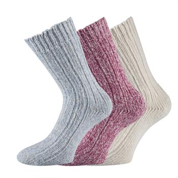 Preview: 3 Paar TippTexx 24 Damen Norwegersocken in schönen Pastellfarben